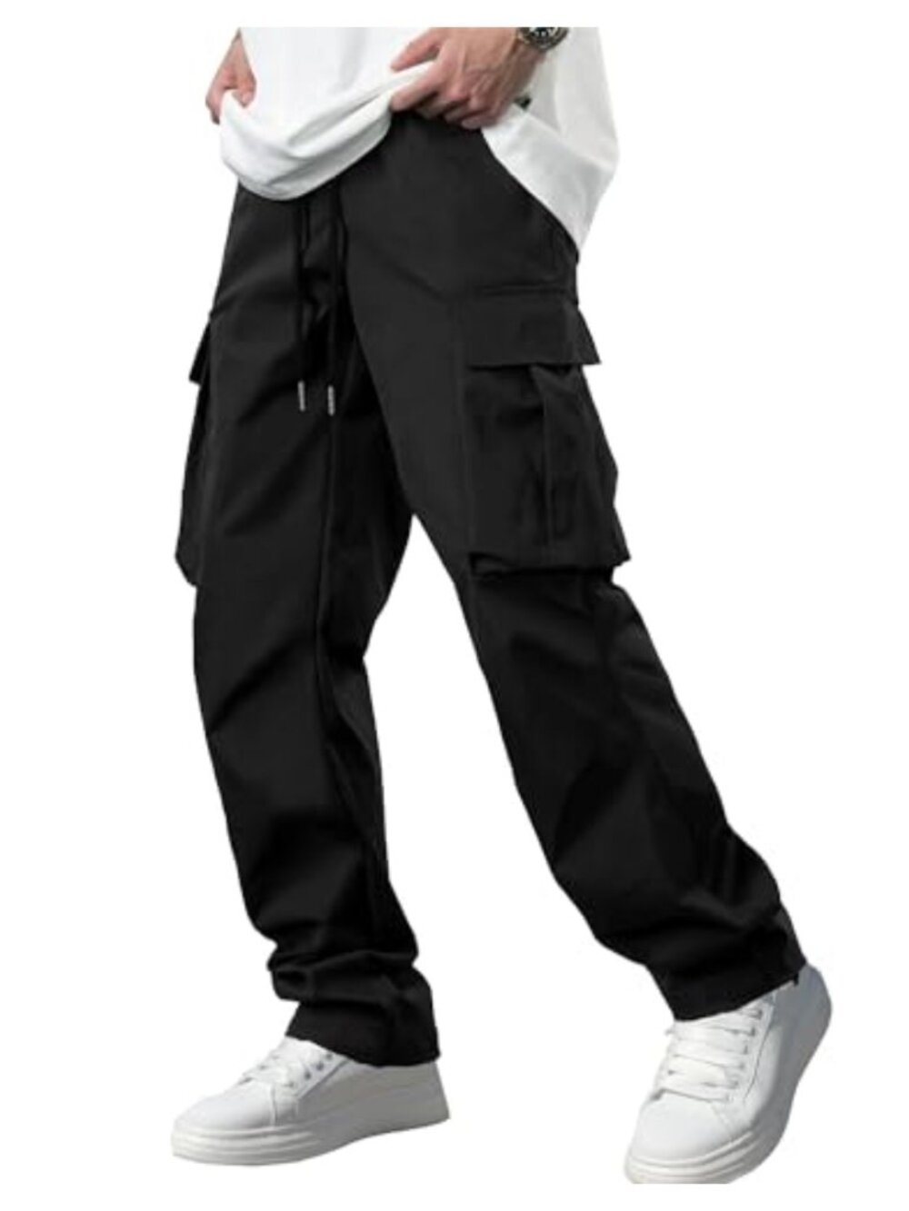 Men's Cargo Tactical Work Pants with Pockets Lightweight Polyester